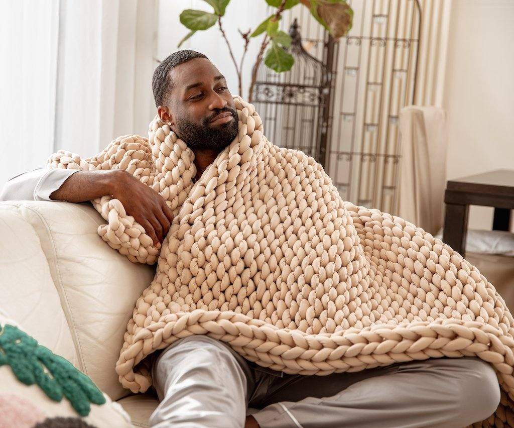 Knitted Weighted Blanket Australia Koala Comforts