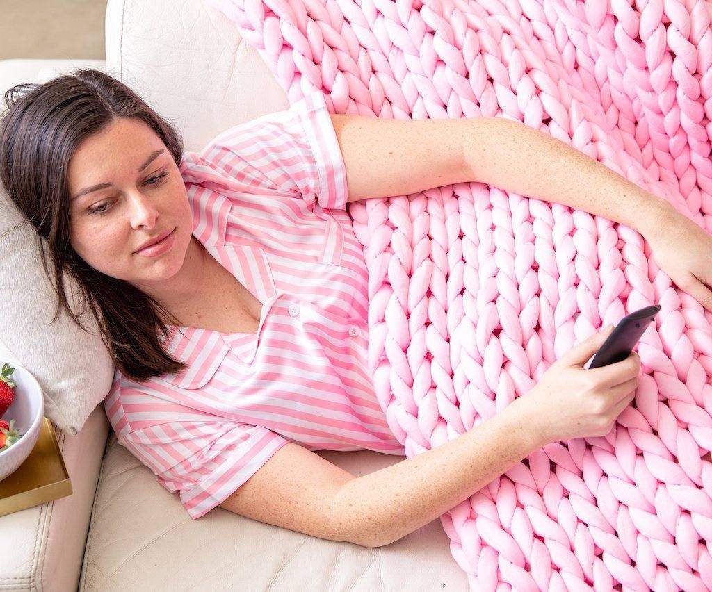 Knitted Weighted Blanket Australia Koala Comforts