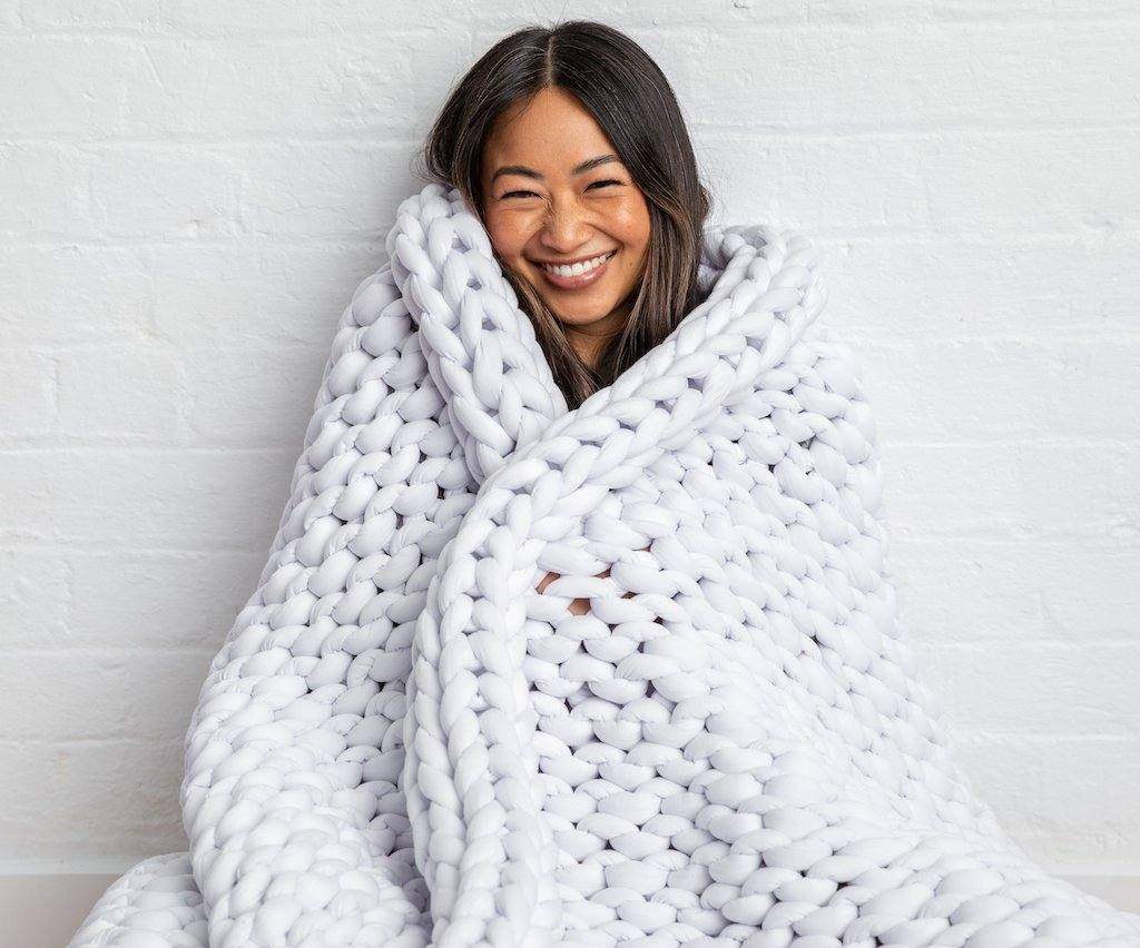 Knitted Weighted Blanket Australia Koala Comforts