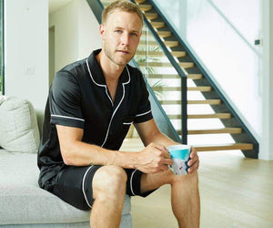 Men’s Satin Pyjamas -Short Set - Koala Comforts 